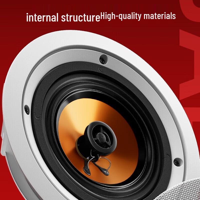 SAST 5.5-inch Coaxial Recessed Ceiling Speaker CN Plug (adapter Included)
