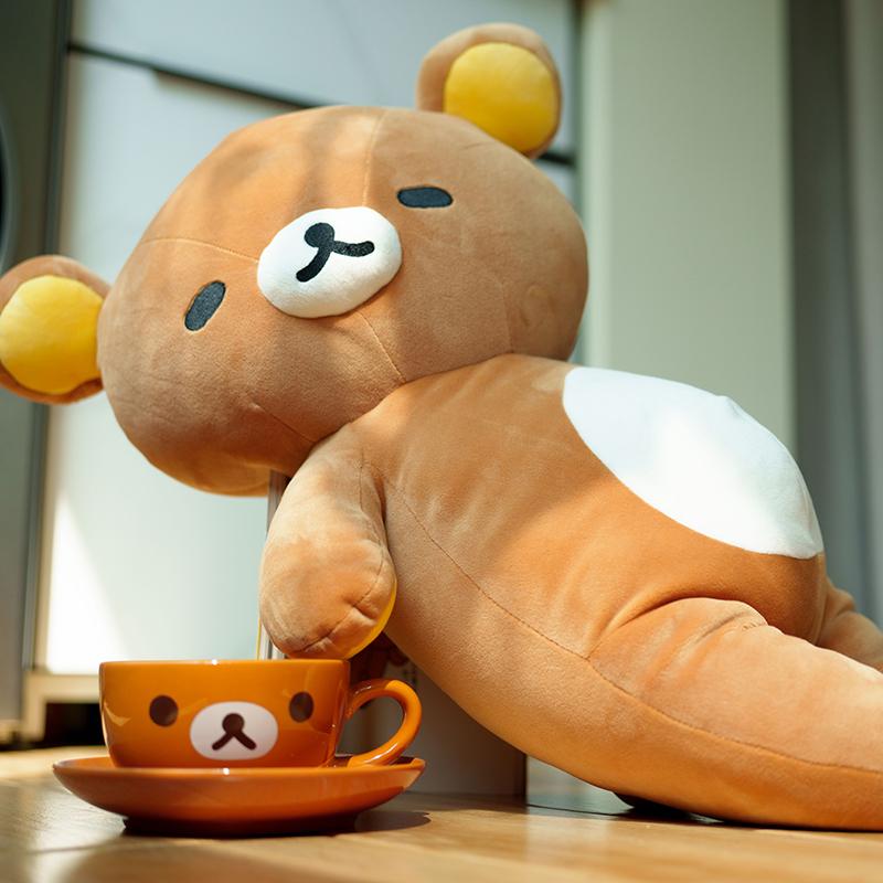 Velmi měkký plyšák Rilakkuma Kreslený líný medvěd Plyšáci Plněný Anime Roztomilý medvídek v japonském stylu Mazlivý polštář Dárky Dívka