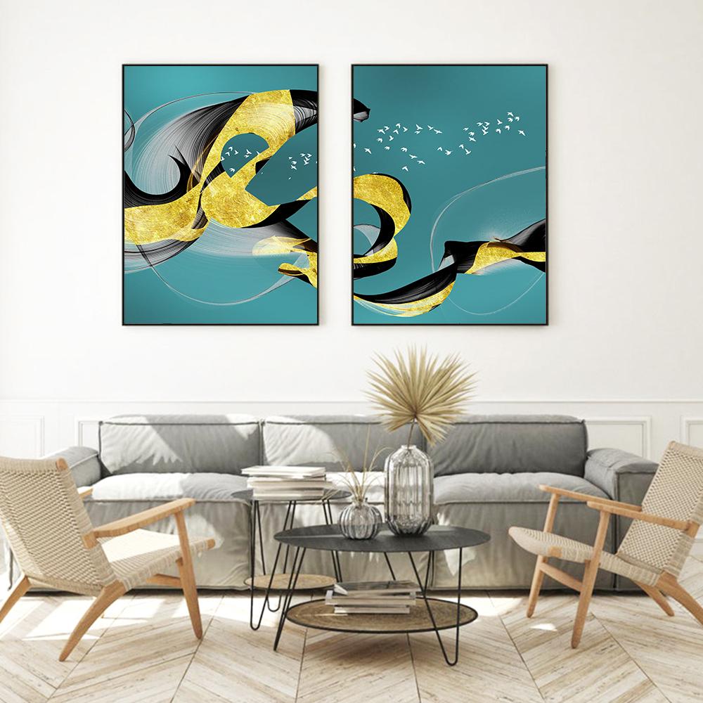 Abstract Whale Poster Blue Sea Modern Canvas Painting Animals Art Print Tiger Shark Wall Picture Minimalist Living Bedroom Decor