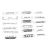 10 stuks Woord Bedeltjes Connector Antiek Zilverkleur Liefde Droom Geloof Moed Vriendelijkheid Hoop Connector Bedeltjes Voor Sieraden Maken