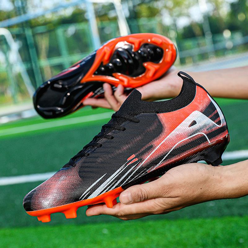 New Men's and Women's Outdoor Soccer Shoes for Boys Girls Teenagers and Students AG Long Nail TF Soccer Shoes