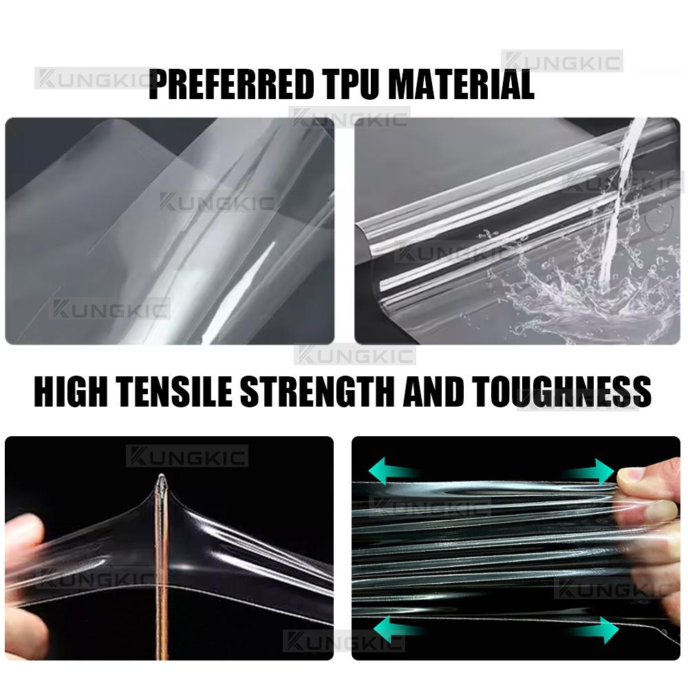 Automotive Interior Protective Film For Porsche Panamera 2017 2018 2019 2020 Transparent Sticker LHD RHD Door Panel Style A/B