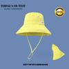 Summer Versatile and Fashionable Striped Big Hat Brim Small Fresh Striped Fisherman Hat Women Candy Color Pot Hat Sun Protection Fisherman Hat
