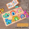 Wooden Geometric Shape Jigsaw Puzzle for Toddlers, Ages 1-3, Early Learning Toy
