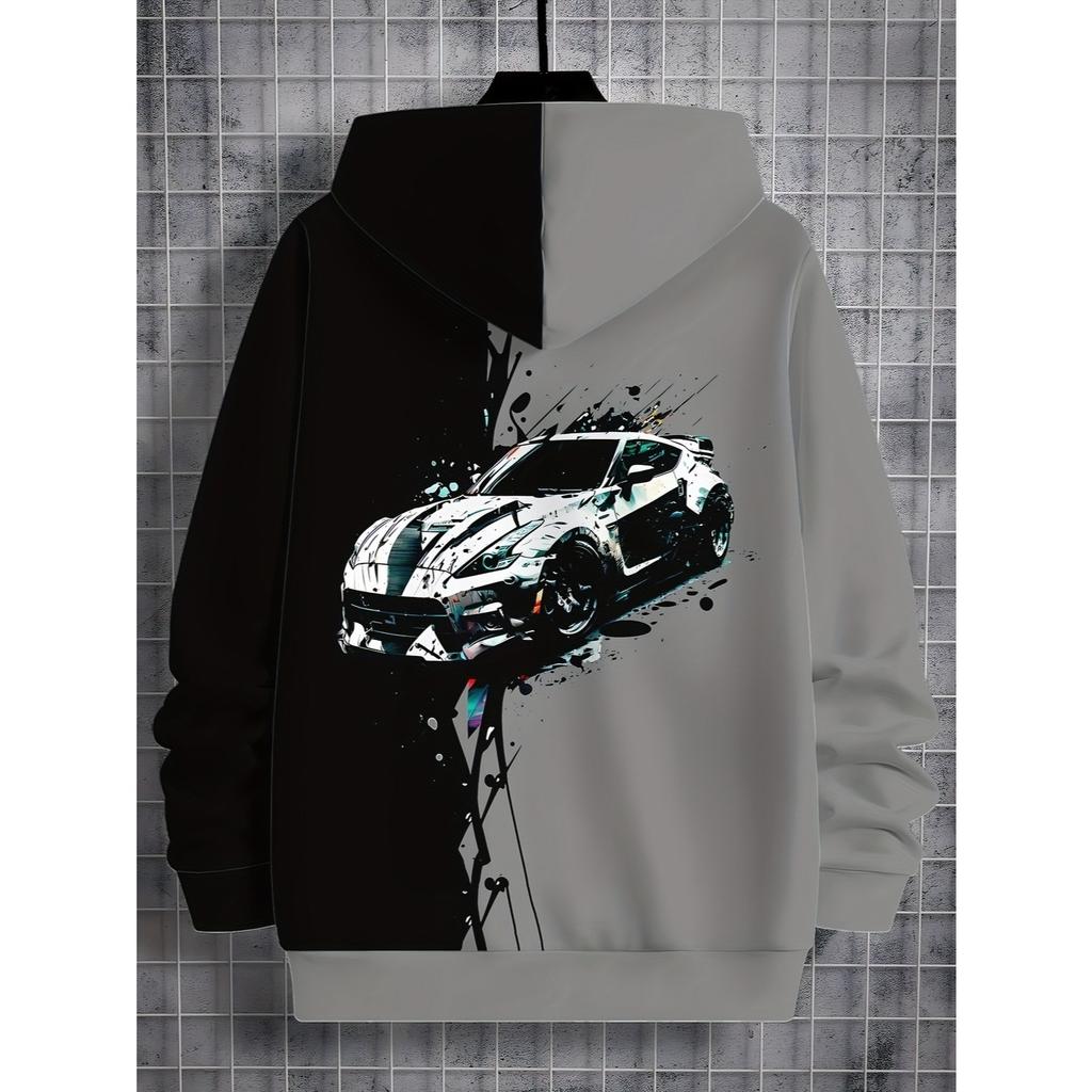 Boys' 3D printed casual fashion hoodie hooded sweatshirt for spring, autumn and winter, children's long sleeved pullover, children's clothing