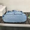Denim Messenger Bag Women's Large Capacity Shoulder Bag Student Class Bag