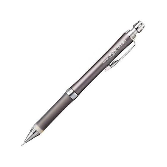 Mitsubishi Pencil Uni Alpha Gel Slim Hard 0.5mm Mechanical Pencil, Gunmetallic (M5809GG1P.43) - Shock-Absorbing Gel Grip, Firm Type, 0.5mm Slim