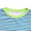 Sommer Damen Langarm T-Shirt O Hals Streifen