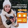 2000mah Rechargeable Electric Heating Gloves Winter Half Finge Hand Warmer Motorcycle Cycling Mittens Heated Gloves For Skiing