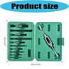 11Pcs Professiona Broken Screw Puller Coarse Tooth Fine Tooth Faucet Broken Wire Puller Screwdriver Tool Plastic Box