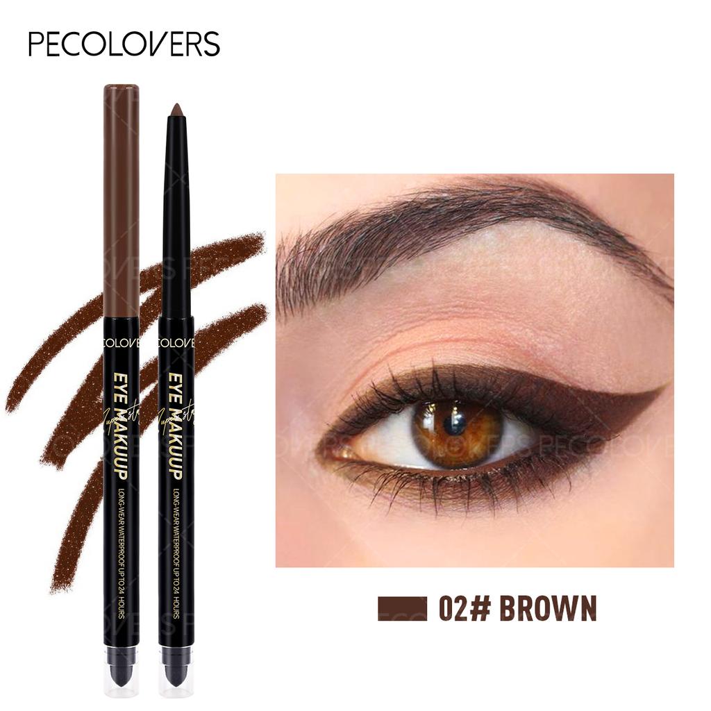 1PC Dual Tip Eyeliner Pencil Allows for Precise Application And Long-Lasting Wear Without Smudging,Waterproof, Sweat-Resistant