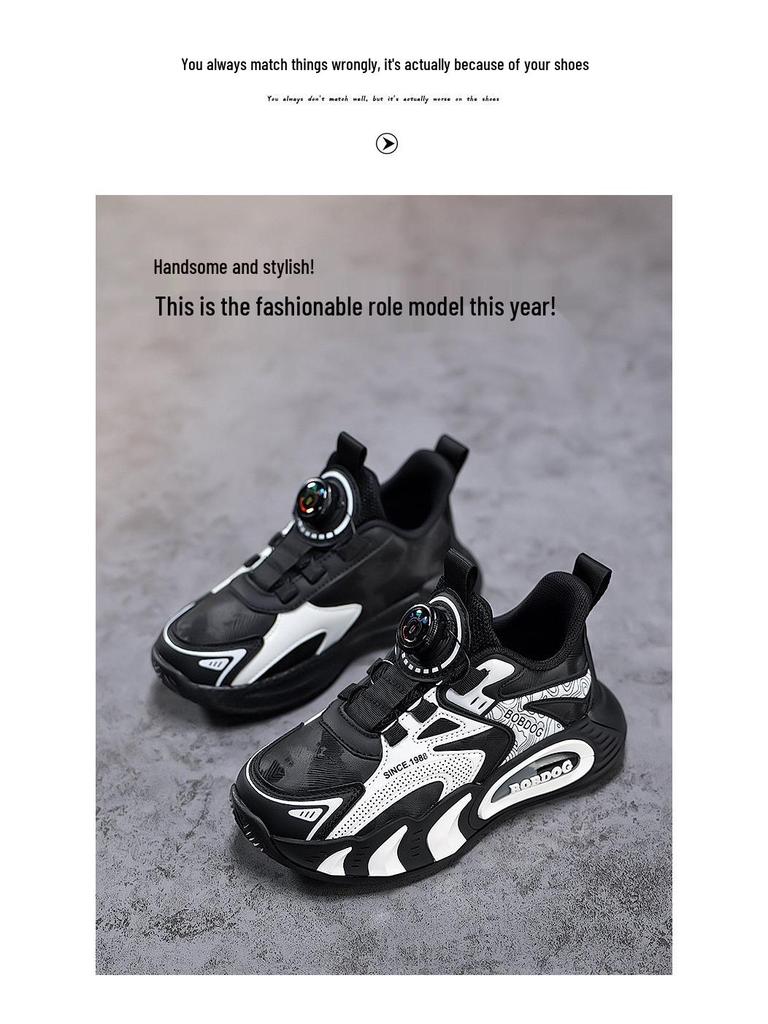 Babudou Kids' Breathable Mesh Sports Shoes - Model 2026 Spring Basketball & Casual