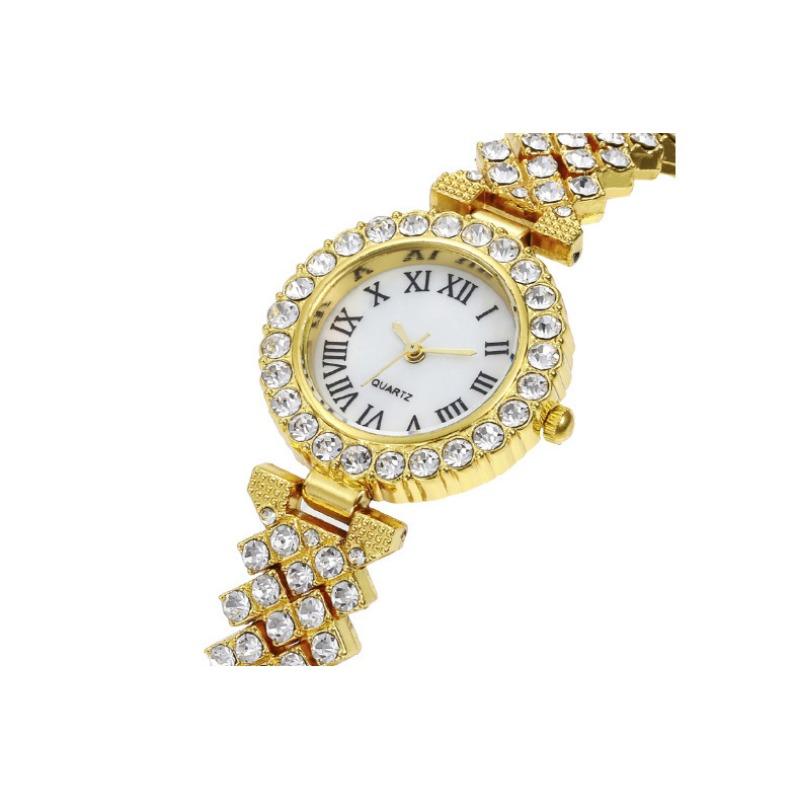 1PC Fashion Roman Diamond Women's Watch Women's Watch Quartz Watch Bracelet Women's Watch