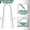 U-Type Sod Pins Lawn Anchors for Artificial Turf Landscape Fabric Fence Tubing Rust-Proof Weather-Resistant Garden Ground Nails