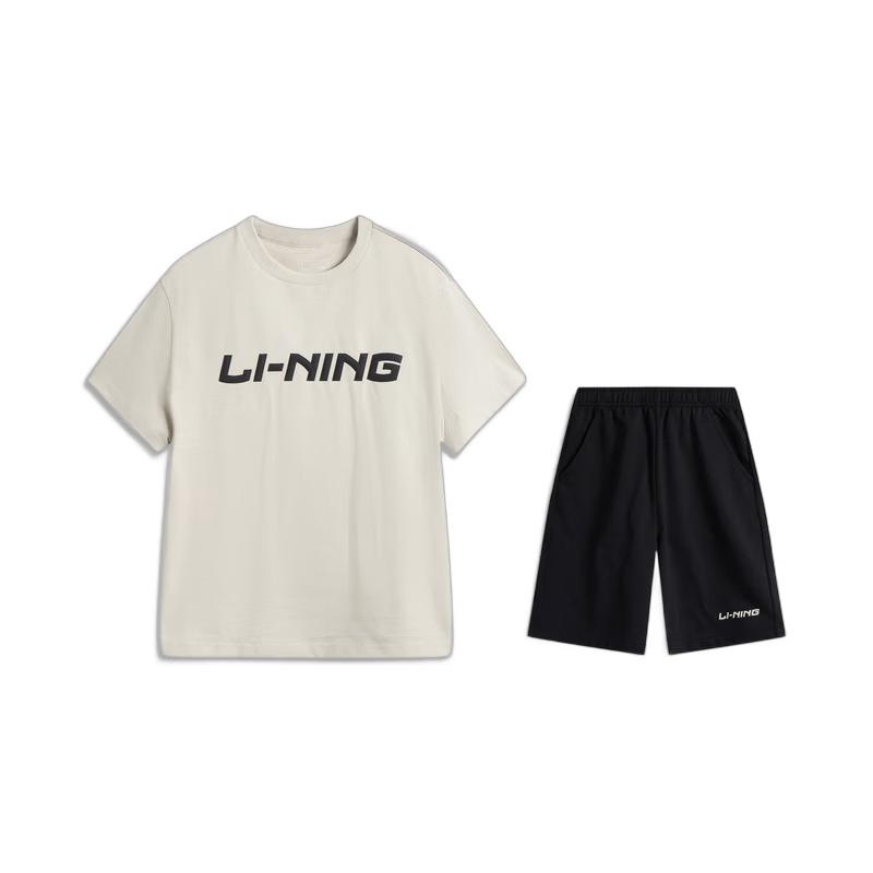 Li-Ning Youth Unisex Short Sleeve T-Shirt & Sweatshorts Set