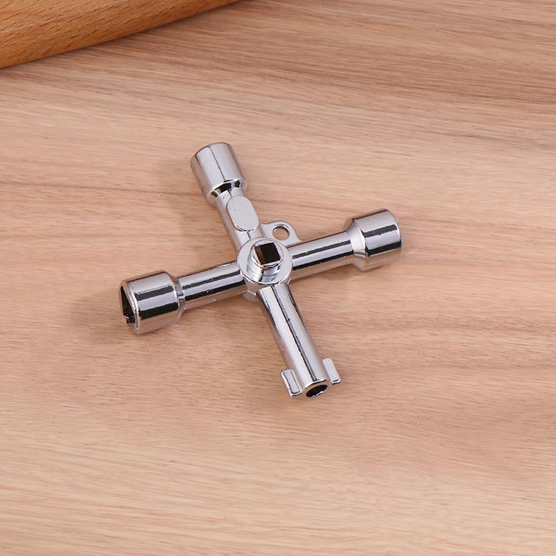 Water Meter Valve Key, Inner Triangle Wrench, Multi-Purpose Tool, Electric Control Cabinet Car Elevator Cross Key Wrench