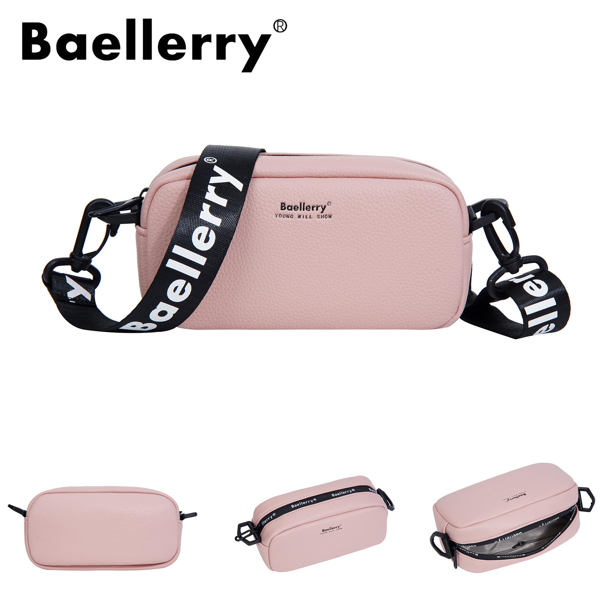 Fashion women s bag shoulder messenger bag casual bag large capacity women s zipper small bag one size розовый 1640₽