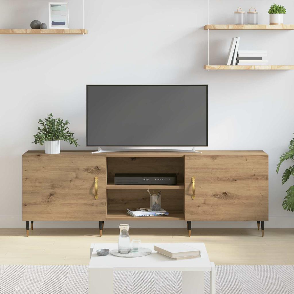 TV Stand Artisan Oak 150 x 30 x 50 cm Particleboard