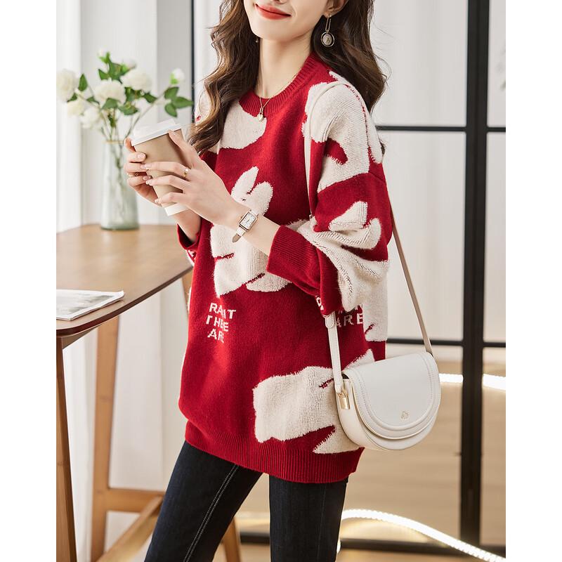 Firstview Women's Urban Casual Long Sleeve Sweater