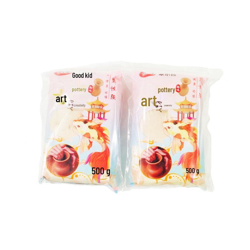 

High-Quality Polymer Clay Set for Kids: White & Yellow Clays for Pottery and Crafts