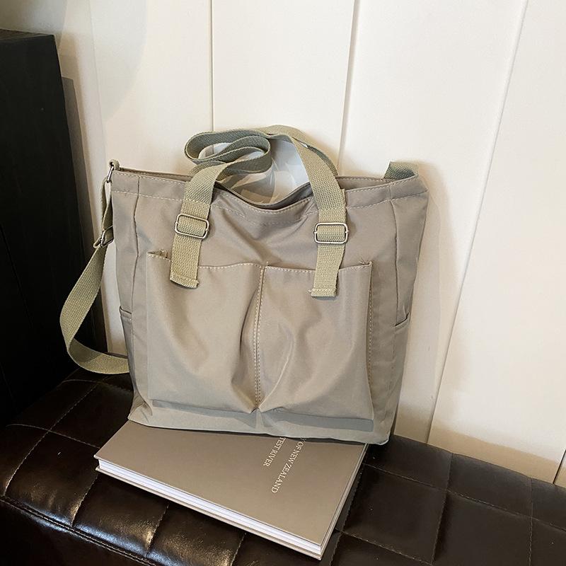 

Новая летняя женская сумка кроссбоди в корейском стиле, литературная, однотонная, студенческая на плечо, повседневная, большой вместимости, сумка для репетиторства