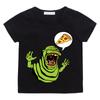 Ghostbusters Kawaii Baumwoll-T-Shirt mit Aufdruck für Kinder, Top, Street Fashion, grafische T-Shirts für Jungen/Mädchen, atmungsaktive Casual-T-Shirts