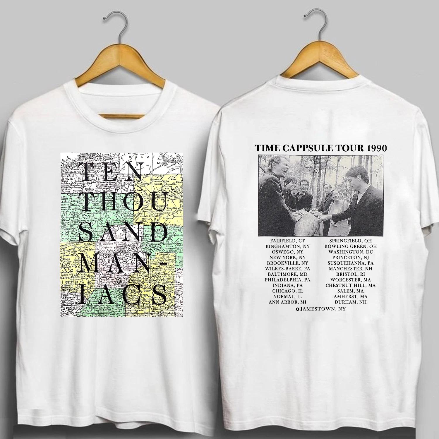 Винтажная футболка 1990 года 10,000 Maniacs  Time Capsule Tour  4XL