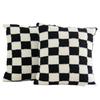 Geometric Checkered Sherpa Fleece Pillow Covers For Sofa Living Room Home Decor