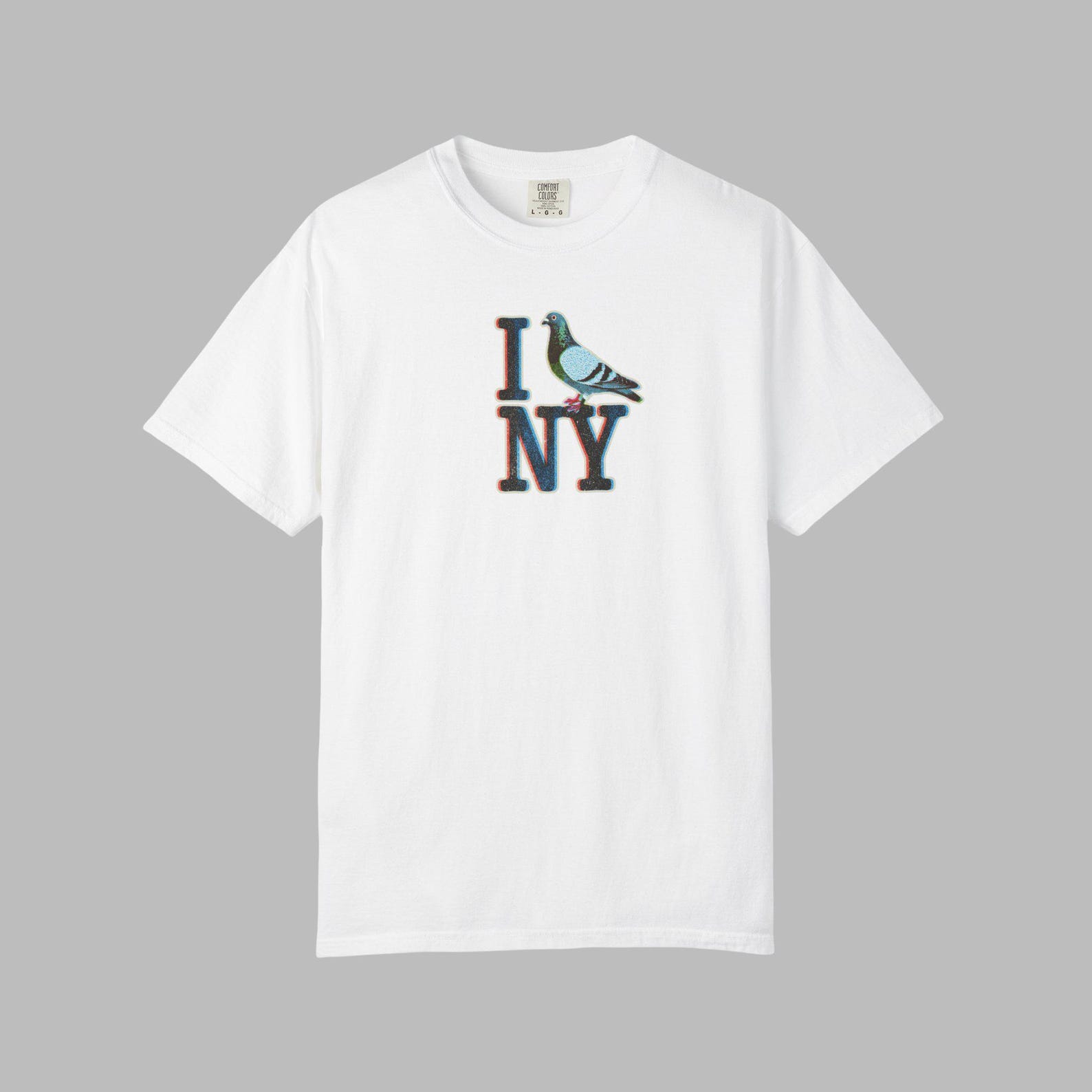 I Pigeon NY - Retro New York City Pigeon Tee S