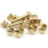 10pcs Craft Belt Wallet Solid Brass Leather Nail Rivets Chicago Screws