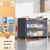 DANLE 3-Tier Movable Kitchen Storage Cart