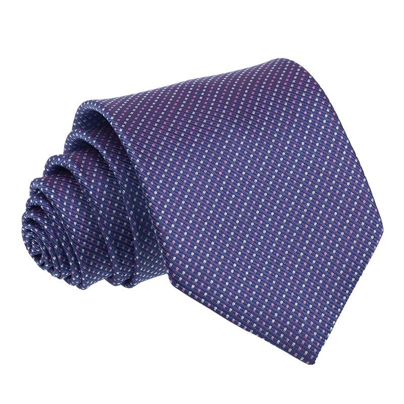 Men's Premium 7.5cm Plaid Polyester Tie for Business, Casual, Wedding, or Best Man Suit.