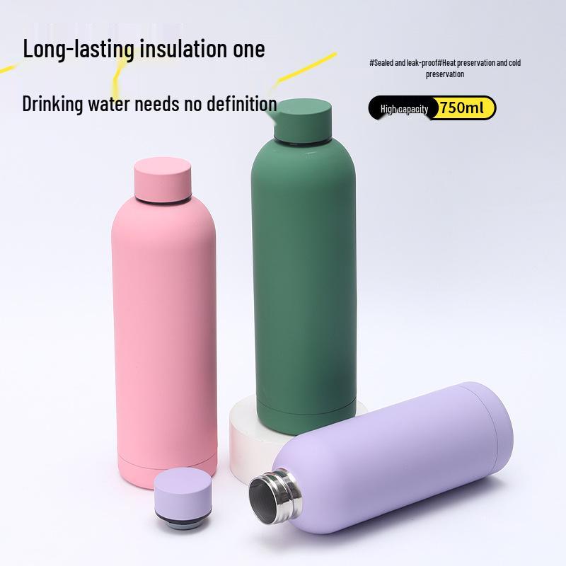 Minimalist 304 Stainless Steel Insulated Water Bottle for Outdoor Cycling