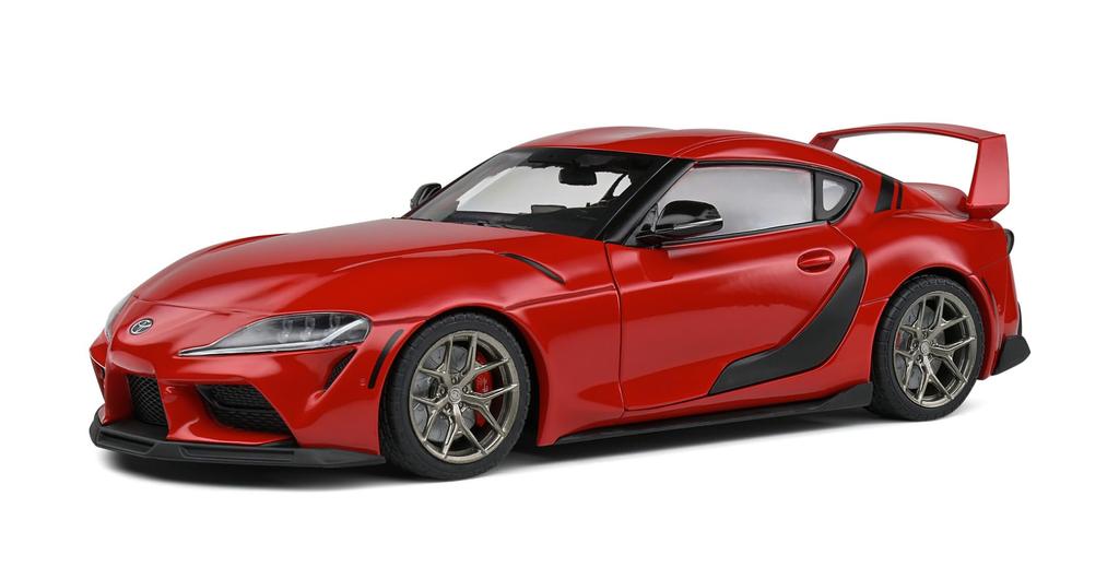1/18 scale 2023 Supra GR Red Solido diecast model car. A very high-quality model!