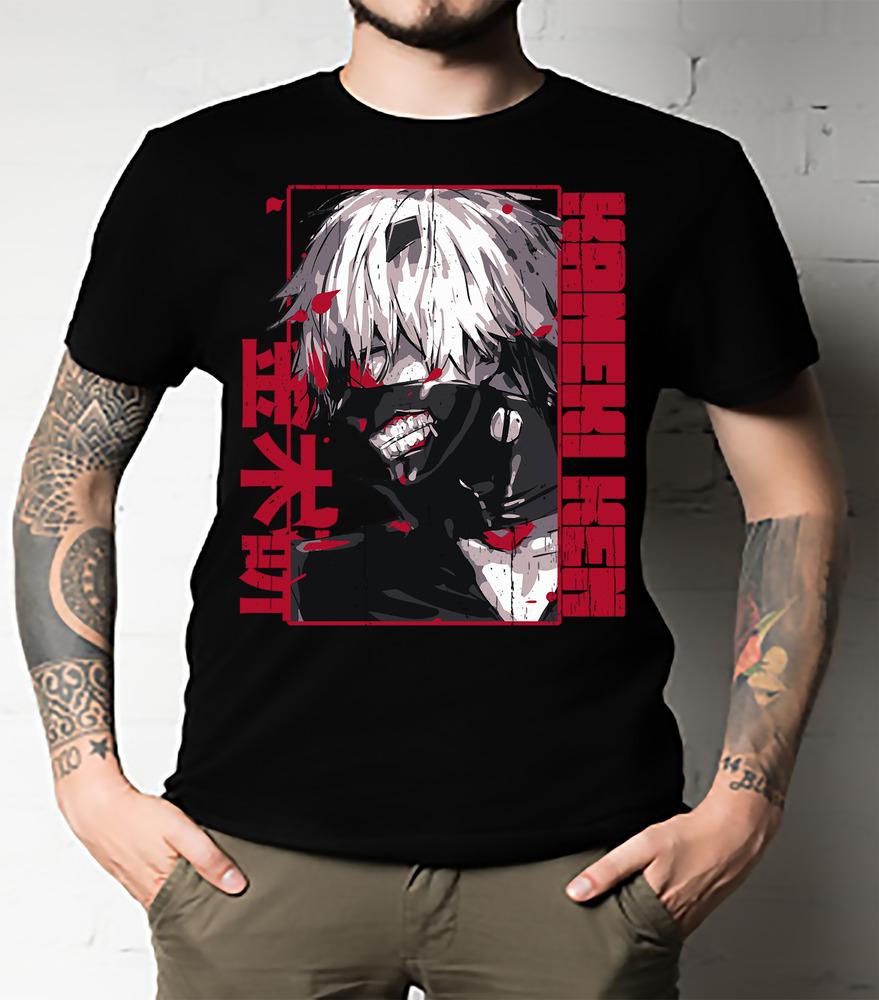 Кен Канеки Классическая футболка ОФИЦИАЛЬНО Унисекс Все размеры Унисекс Футболка XXXXL