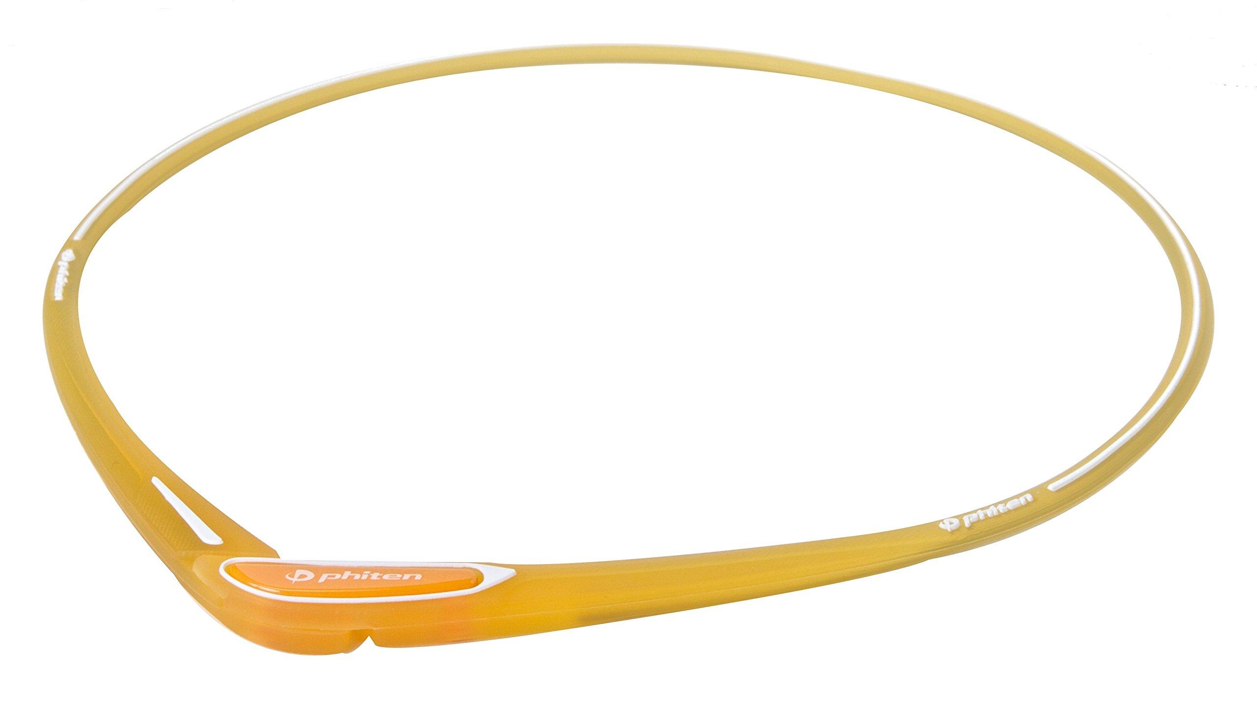 

Phiten Necklace RAKUWA Neck S Silicone Cross Type Clear Orange 50cm