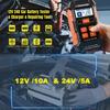 KONNWEI KW520 Full Automatic 12V-24V Car Battery Tester Pulse Repair 10A Battery Chargers Wet Dry AGM Gel Lead Acid Car Repair Tool