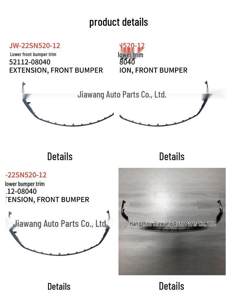 Toyota Sienna 2022 Front Bumper Lower Trim Strip (52112-08040)