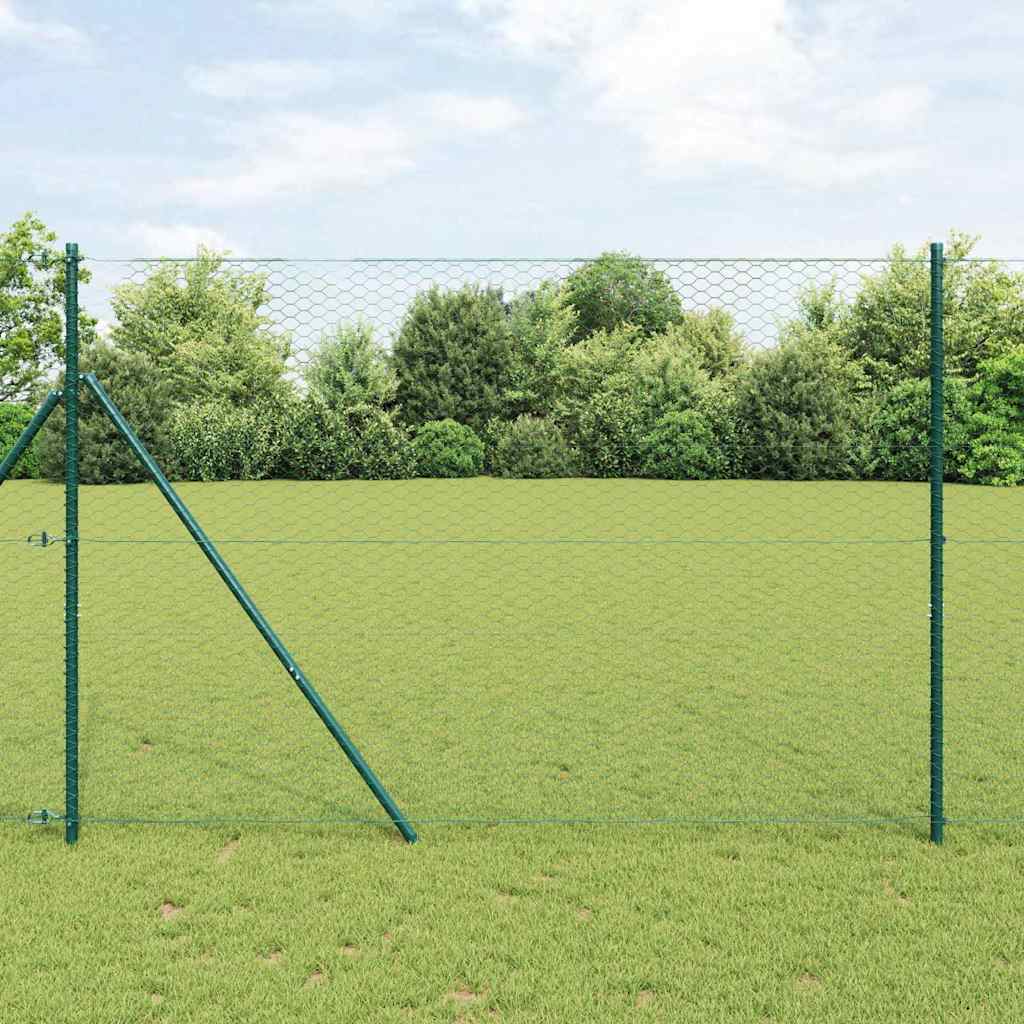 Hexagonal Fence Green 1.5 X 10 M PVC