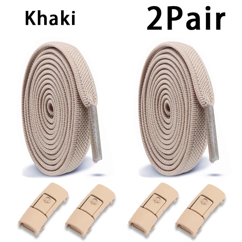1Pair/2Pair Elastic Laces Sneakers Tennis No Tie Shoe Laces Lock Shoelaces Without Ties Kids Adult Shoelace Shoes Accessories