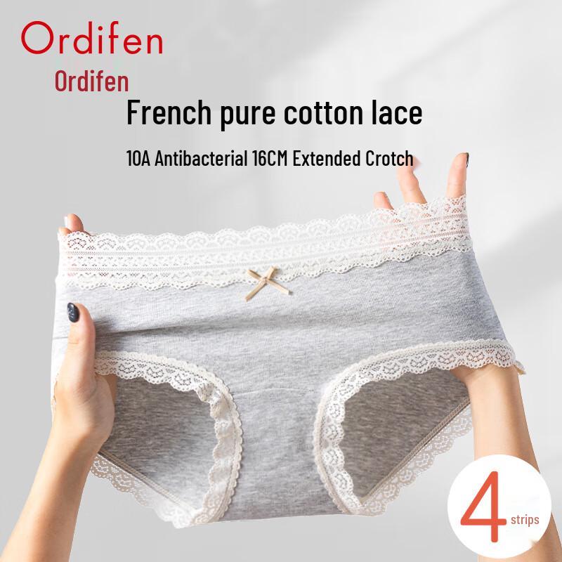 

Ordifen Women s Pure Cotton Lace Briefs