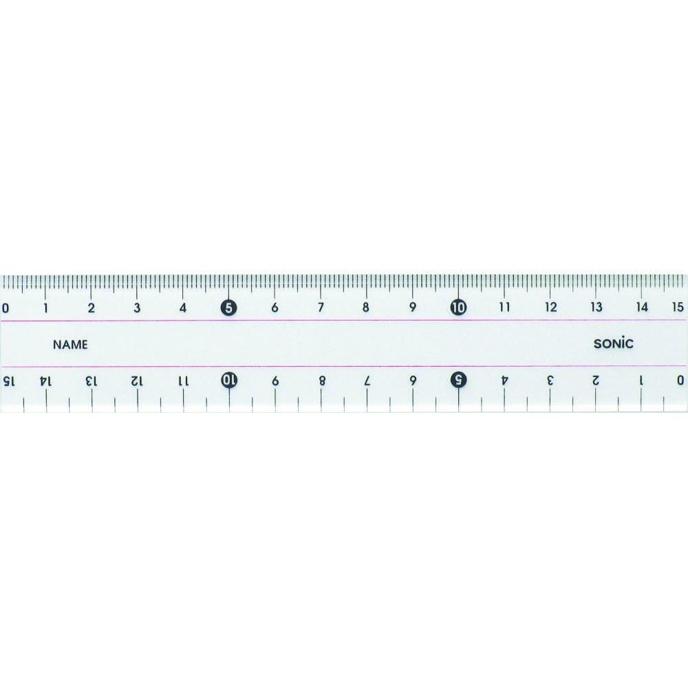 

Sonic 15cm Straight Ruler Academic Type SN-366