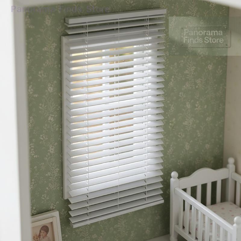 Dollhouse Window Shutter 112 Scale Miniature Prop Creative Mini Accessory For House Scene Decor