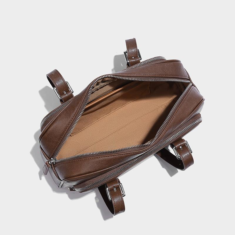 French Retro Melard Underarm Bag Autumn Winter New Large Capacity High-end Boston Versatile Shoulder Bag