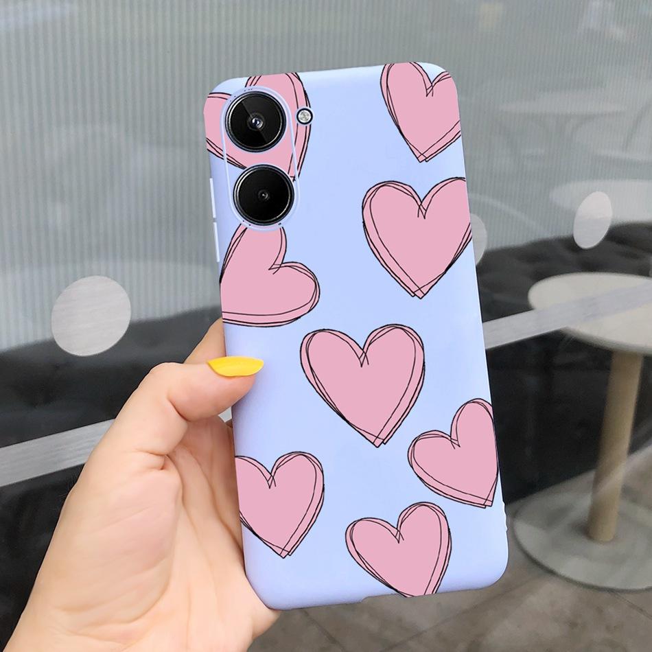 For Realme 10 2022 Fashion Girl Sunflower Yellow Phone Case For Realme10 RMX3630 4G Candy Color Soft Silicone TPU Cases