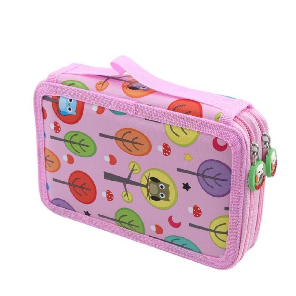 32/52/72 Hole Pen Storage Bag Large Capacity Paintbrush Organizer  Art Supplies Organization