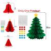 Christmas Party Decor 3d Honeycomb Hanging Decorations For Winter Holiday Celebrations