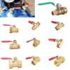 1Pc Mini Ball Valve Pneumatic Brass Ball Valve Switch 1/8" 1/4" 3/8" 1/2" Female/Male Thread Irrigation Water Flow Control Valve