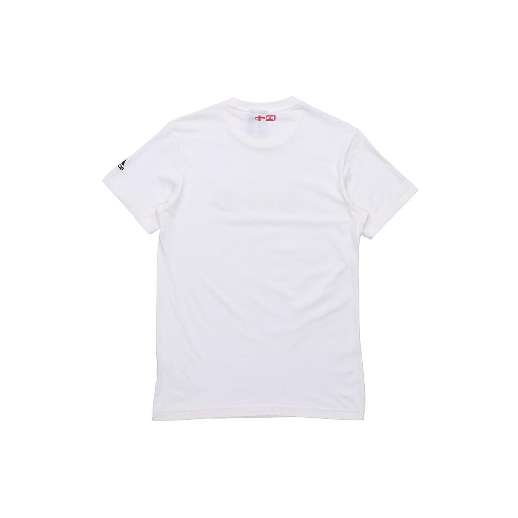 Adidas T Shirts Men's White Crew Neck Moderate Straight Fit FT2849