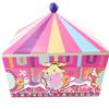 Les Trésors De Lily [N5291] - Pink Multi-colored 'Carousel' Jewelry Box (musical) - 15x13x11 Cm